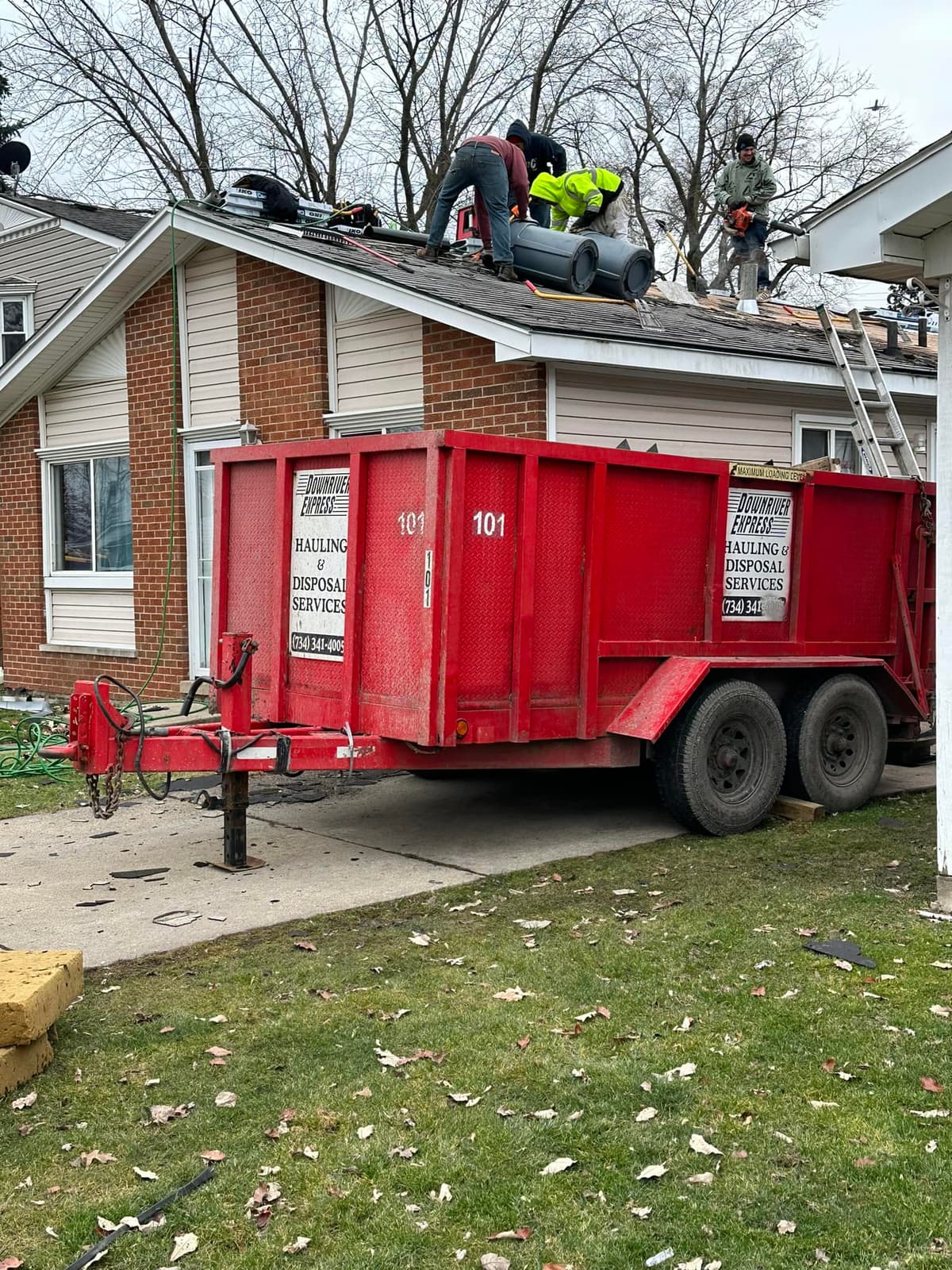 Professional dumpster placement
