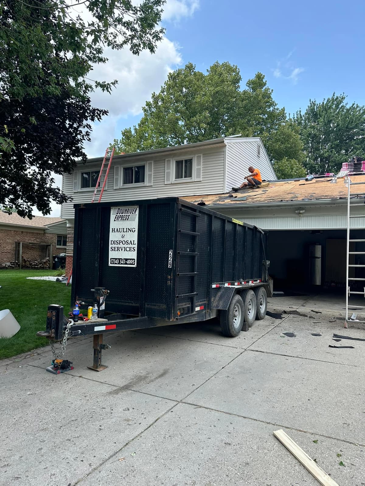 Commercial dumpster service